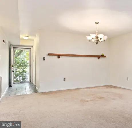 en empty room with a window