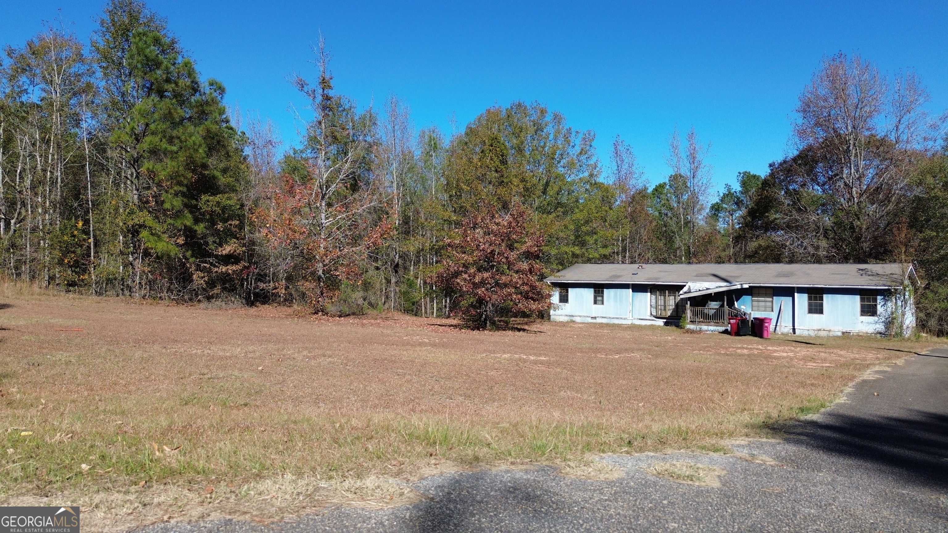 6326 Riggins Mill Road Dry Branch, GA 31020 - Photo 84 of 108 a view of a house with trees in the background