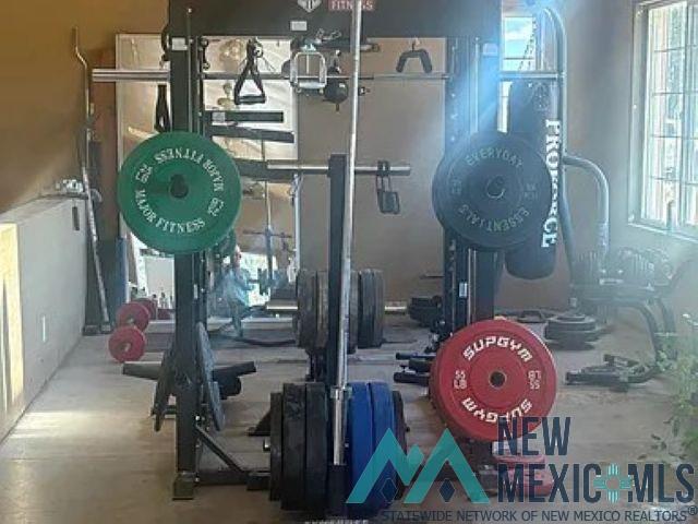 32 Hickey Road Pie Town, NM 87827 - Photo 32 of 39 View of gym