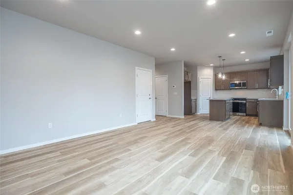 a view of a kitchen with a sink