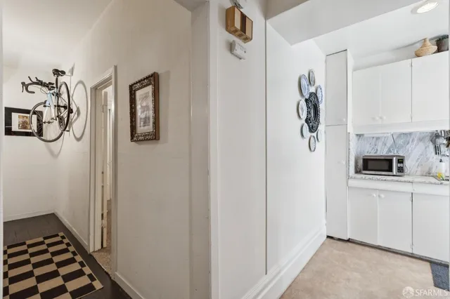 a view of an entryway with staircase