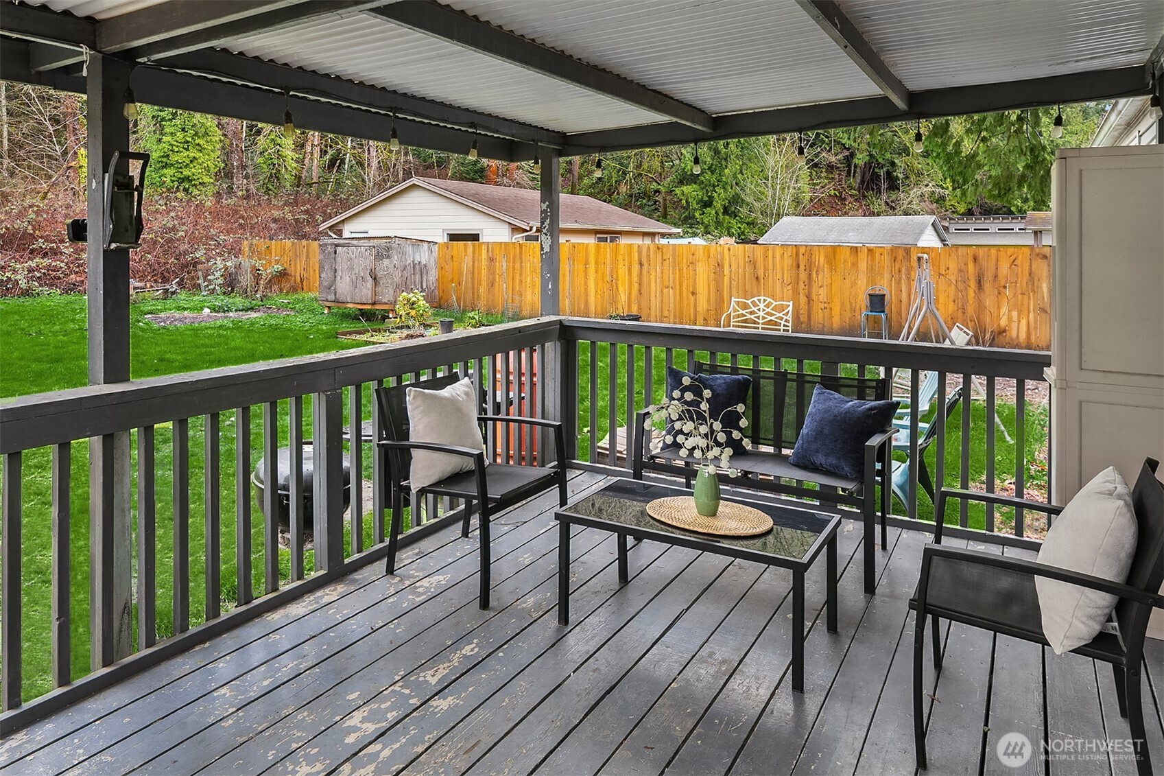3404 Southeast 5th Street Renton, WA 98058 - Photo 13 of 24 a balcony with wooden floor outdoor seating and wooden floor