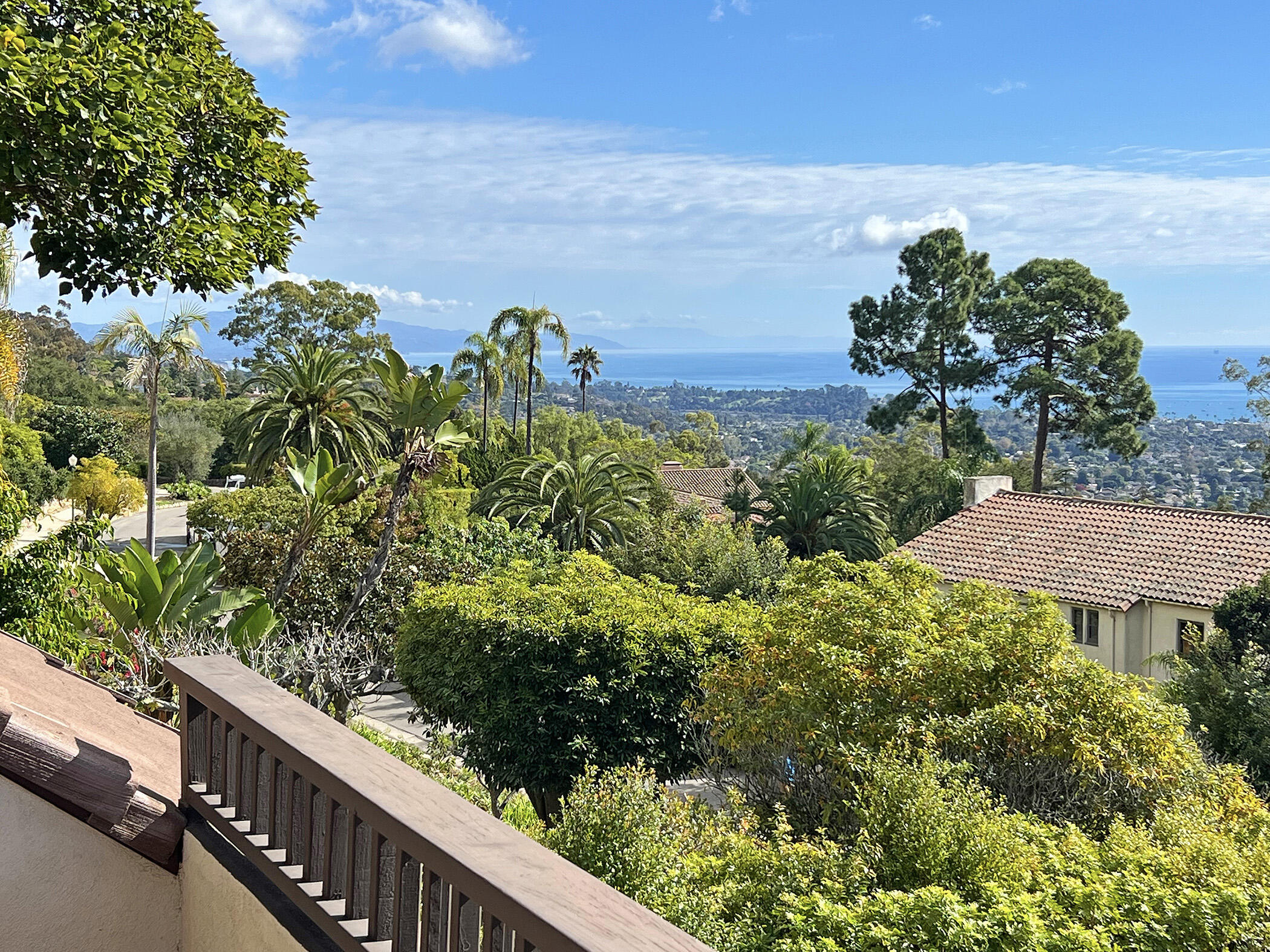1712 Lasuen Road Santa Barbara, CA 93103 - Photo 34 of 38 a view of a lake from a balcony