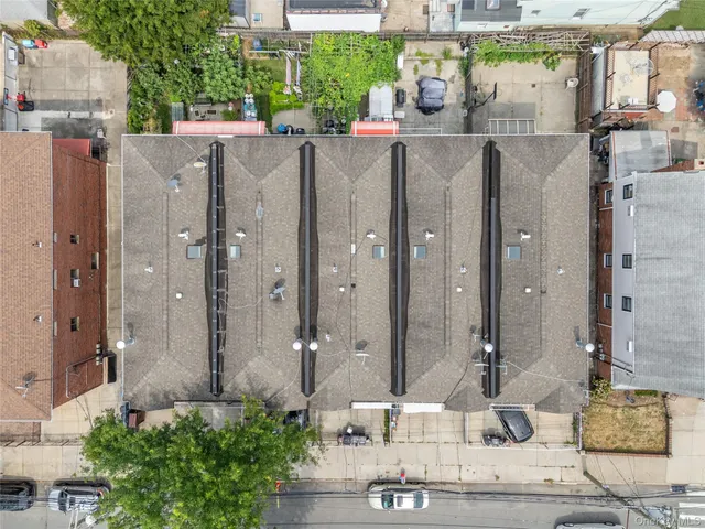 an aerial view of multiple houses