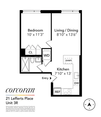 $825,000 | 21 Lefferts Place, Unit 3R | Clinton Hill