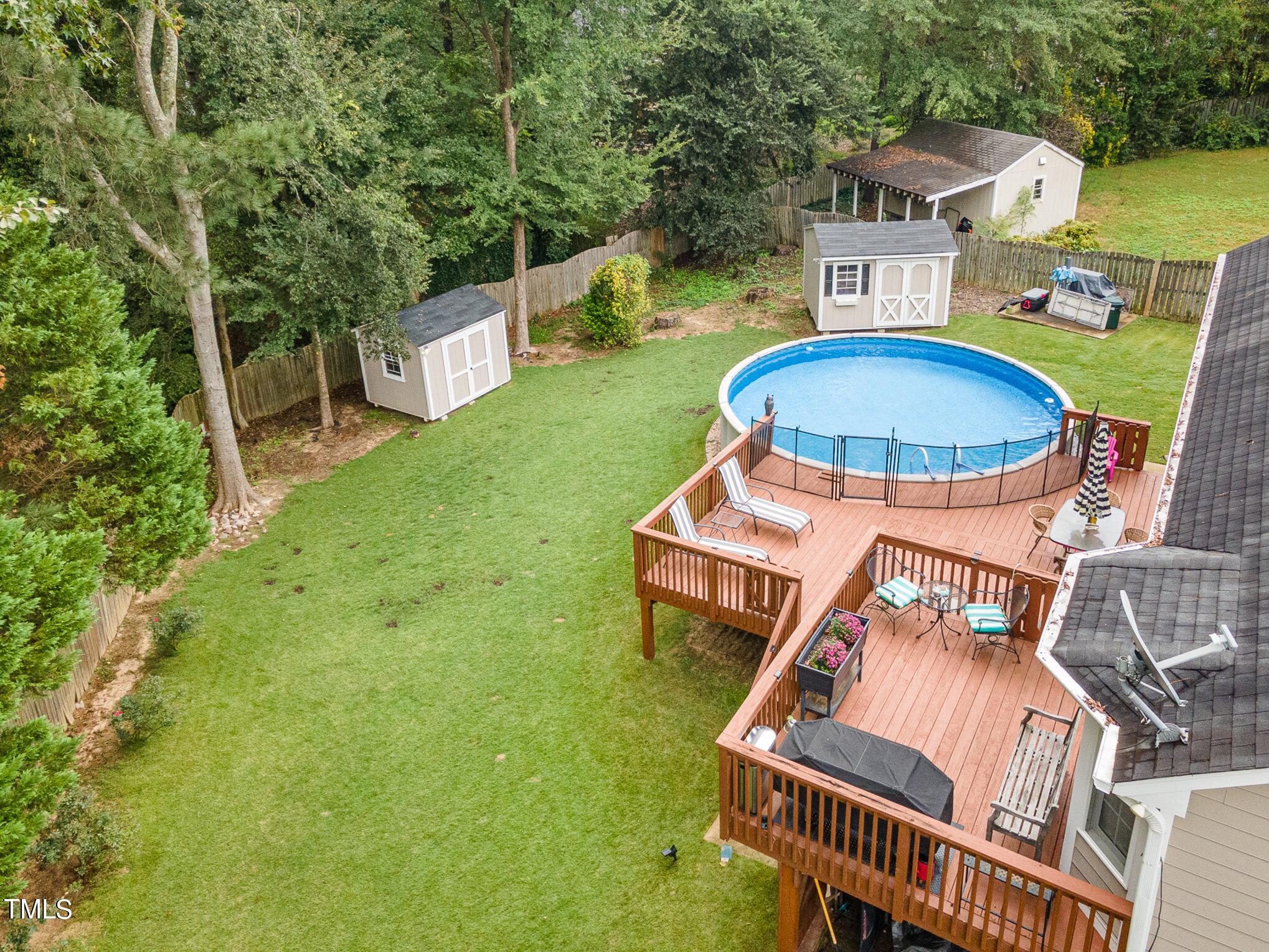 3224 Terrel Mill Road Raleigh, NC 27616 - Photo 19 of 21 an aerial view of a house having swimming pool