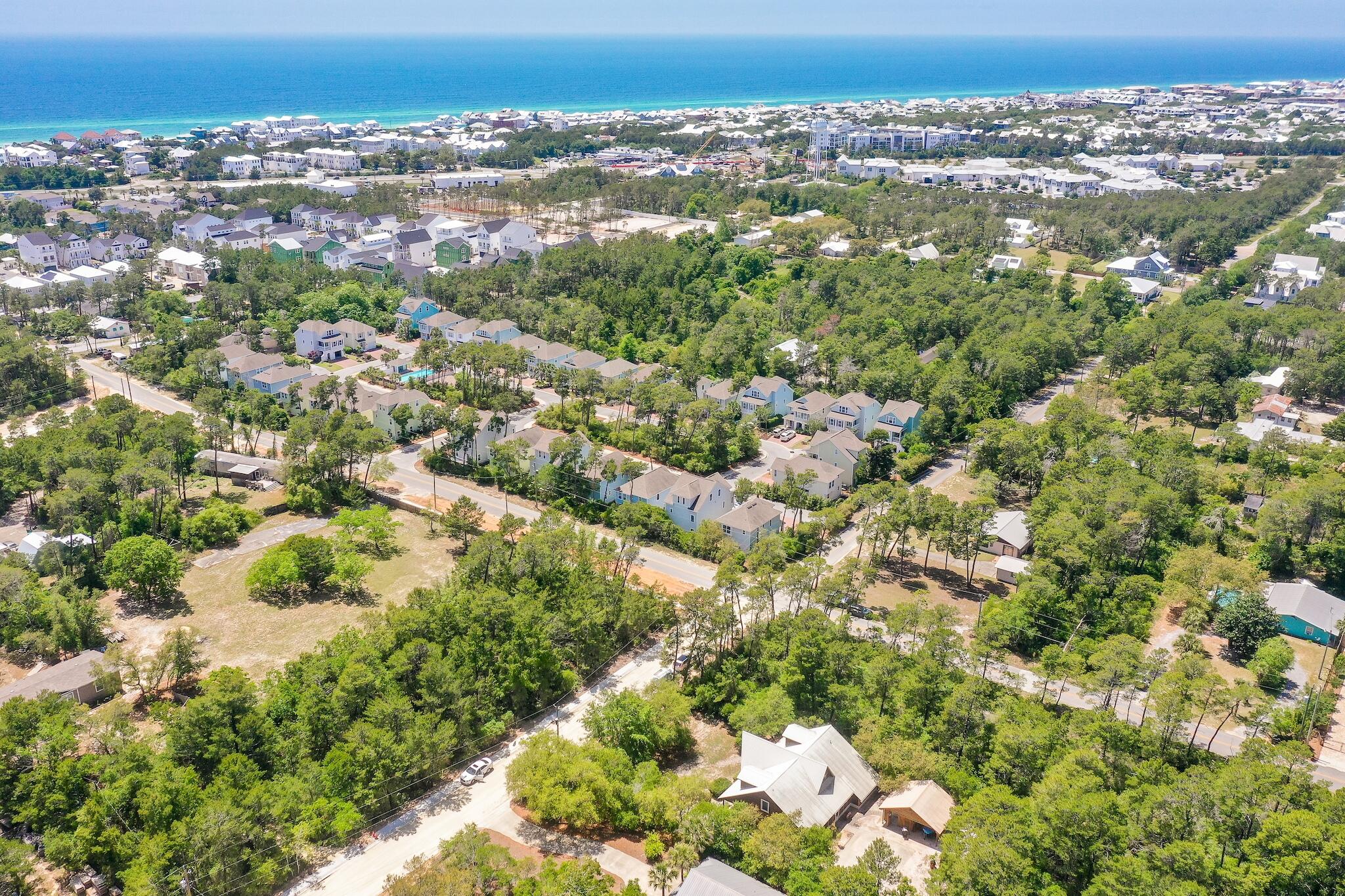 279 Pinewood Lane Inlet Beach, FL 32461 - Photo 46 of 48 an aerial view of residential houses with city view