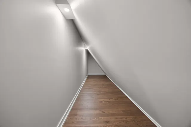 a view of outdoor space with deck and ocean view