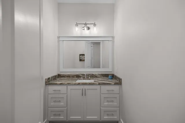 a view of kitchen cabinets