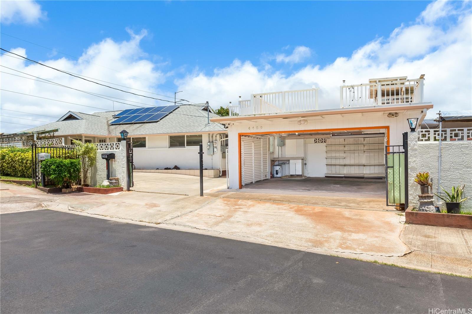 Fully gated with a large 2 garage and ample on site parking.