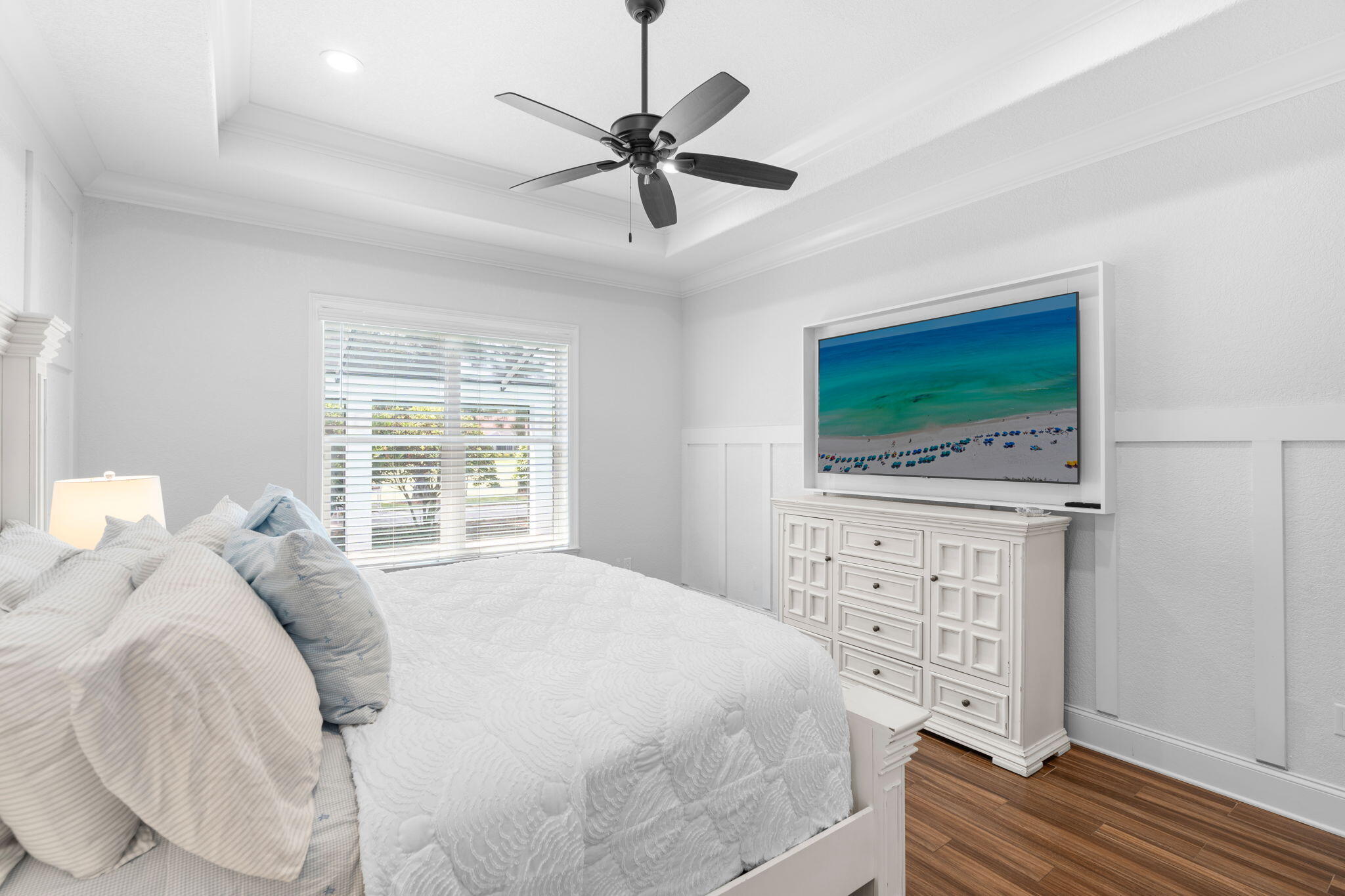 85 Garnet Place Destin, FL 32541 - Photo 20 of 50 a bedroom with a bed and a flat screen tv