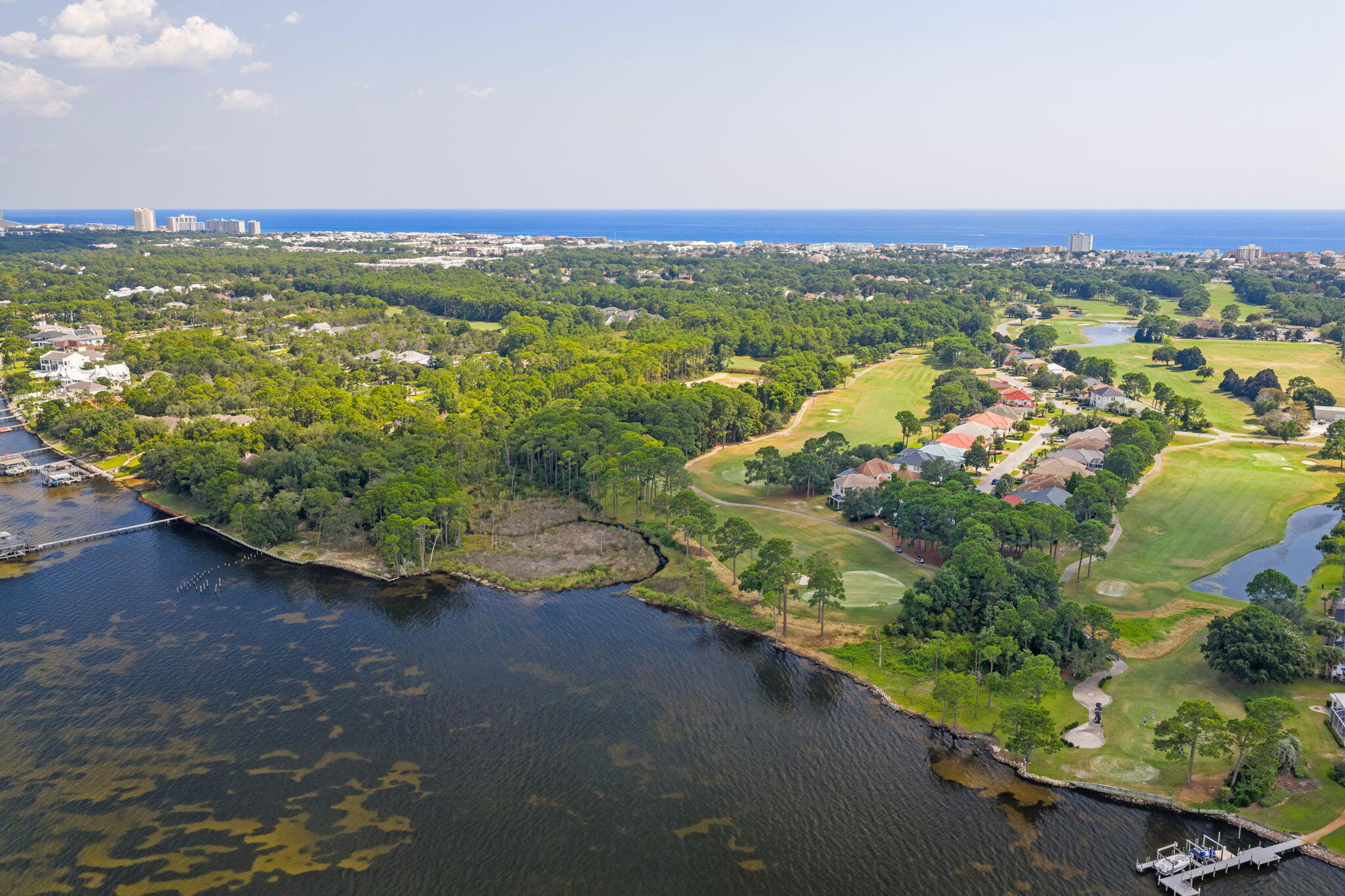 85 Garnet Place Destin, FL 32541 - Photo 44 of 50 an aerial view of residential houses with outdoor space and street view