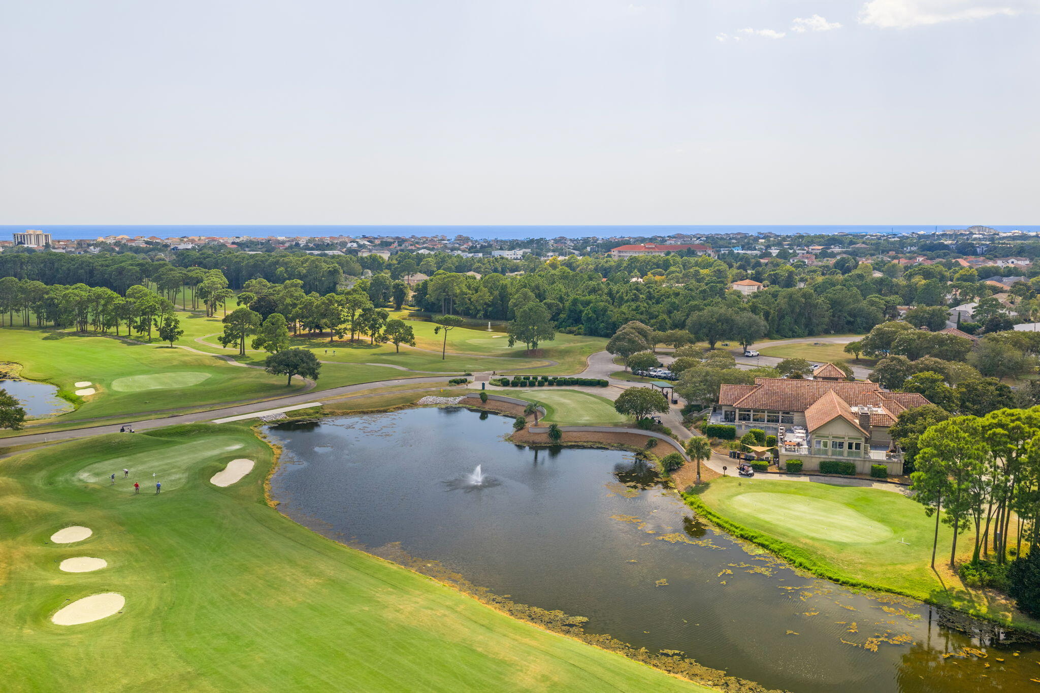 85 Garnet Place Destin, FL 32541 - Photo 49 of 50 an aerial view of a houses with a yard and lake view