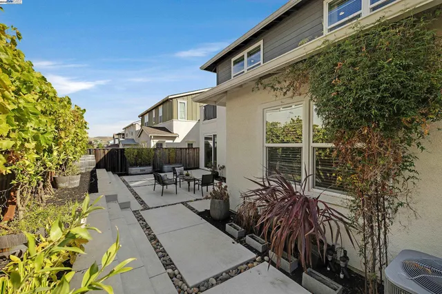 a view of a swimming pool with a yard