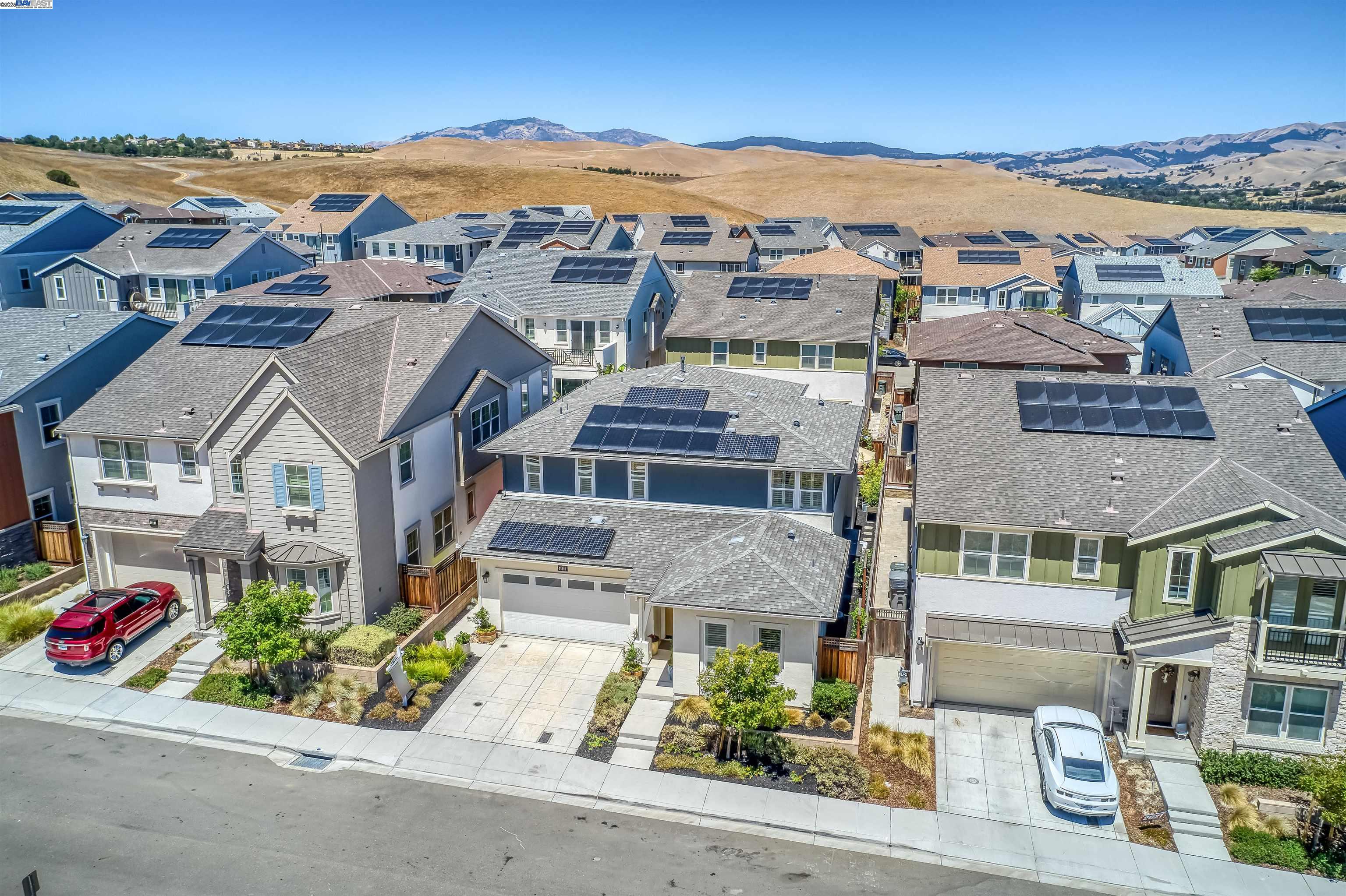 4519 Spring Mountain Way Dublin, CA 94568 - Photo 39 of 52 an aerial view of residential houses with outdoor space