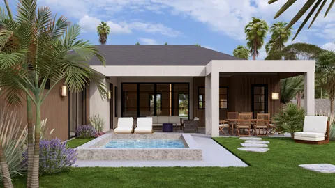 a view of a house with a yard and porch