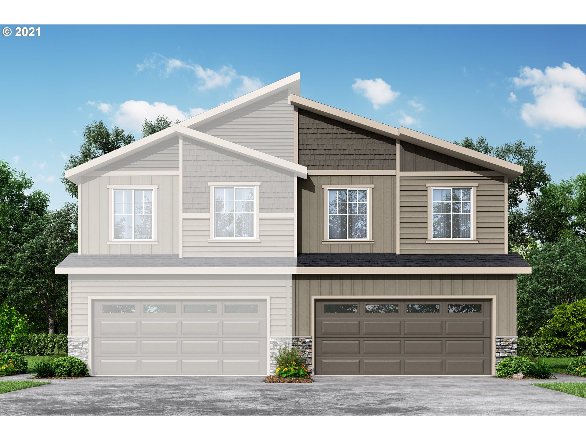 2316 South Brookside Place Ridgefield, WA 98642 - Photo 1 of 31 a front view of a house with a yard and garage