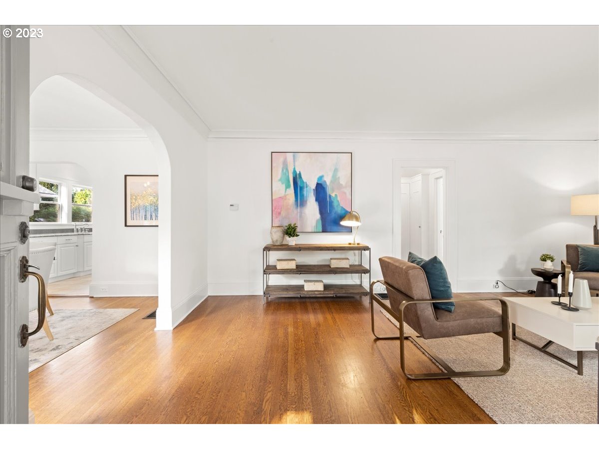 2015 Northeast 38th Avenue Portland, OR 97212 - Photo 5 of 32 a living room with furniture and a wooden floor