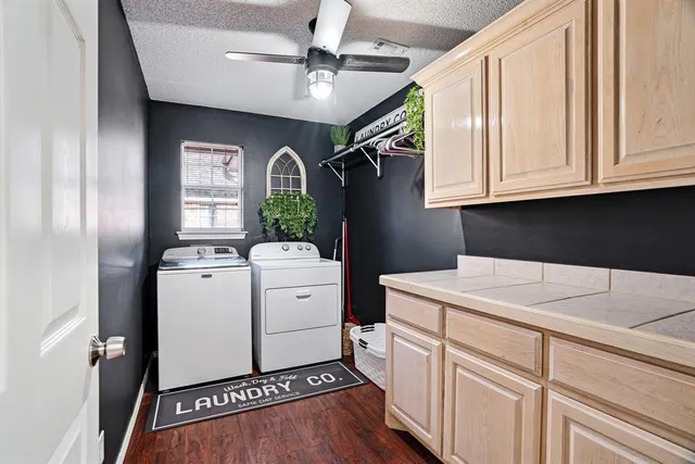 a view of a chairs and table in the patio