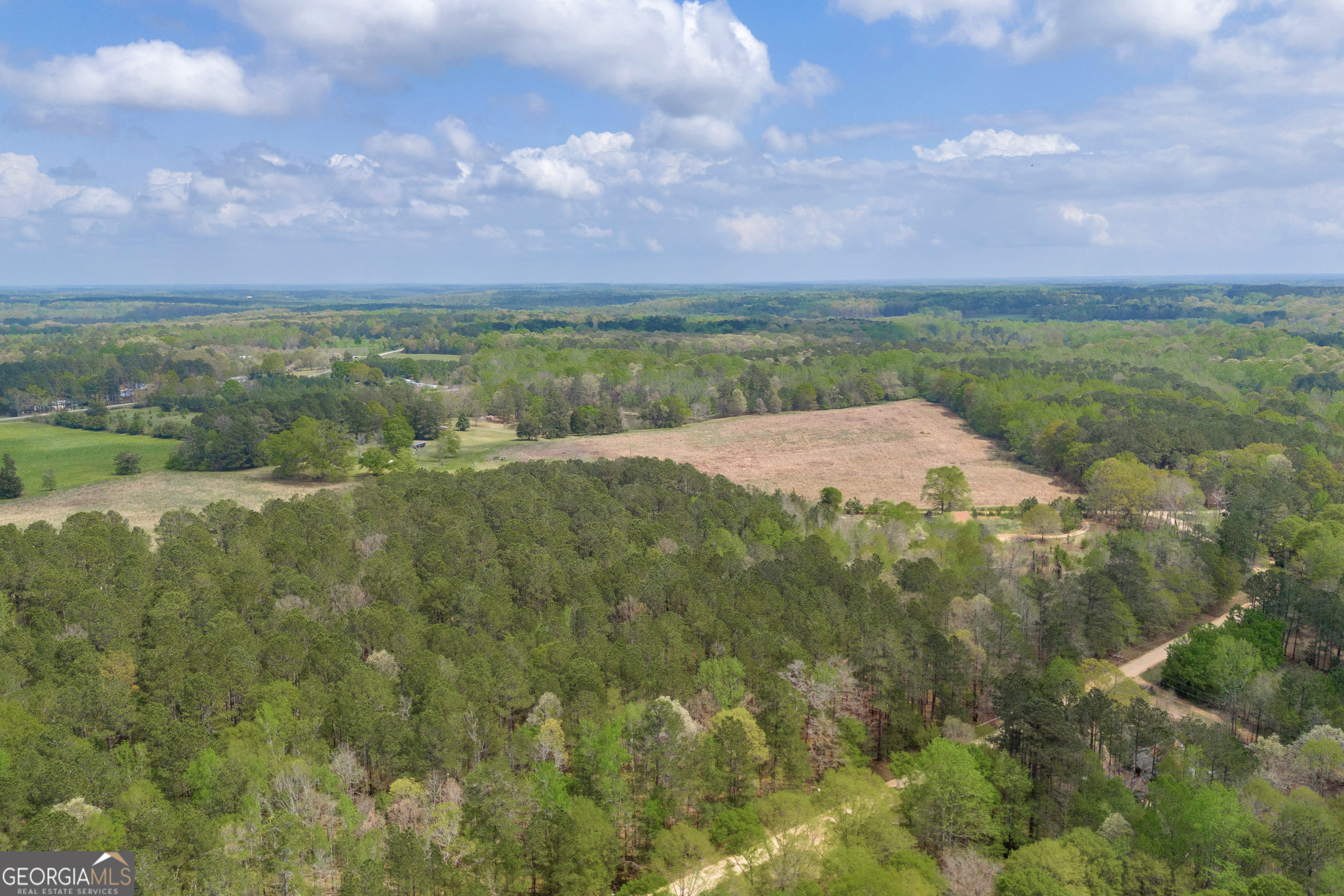 104 Howington Road Winterville, GA 30683 - Photo 23 of 74 a view of a field with an ocean and trees in the background