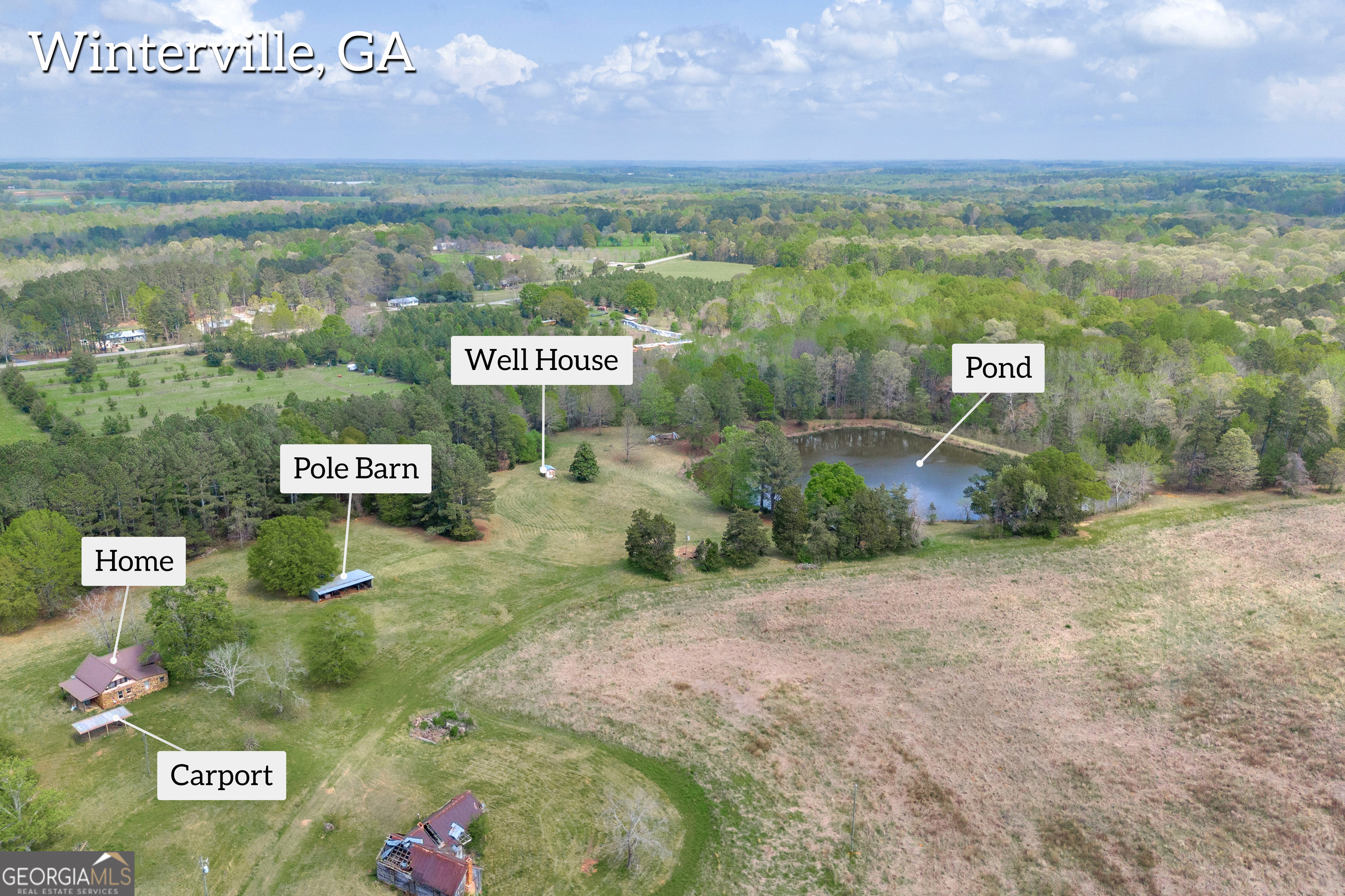 104 Howington Road Winterville, GA 30683 - Photo 3 of 74 a view of a street with houses