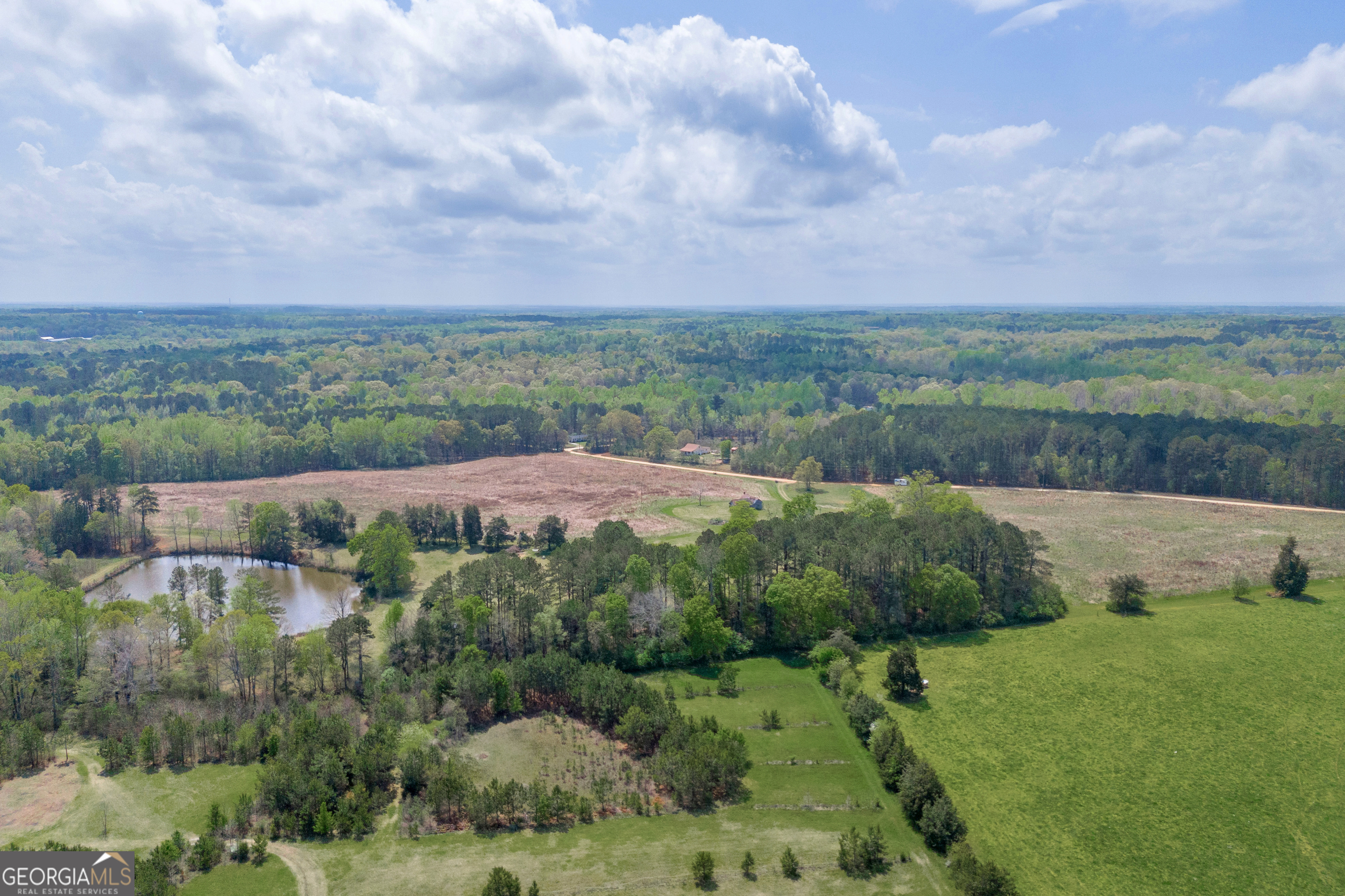 104 Howington Road Winterville, GA 30683 - Photo 32 of 74 an aerial view of a houses with outdoor space and trees