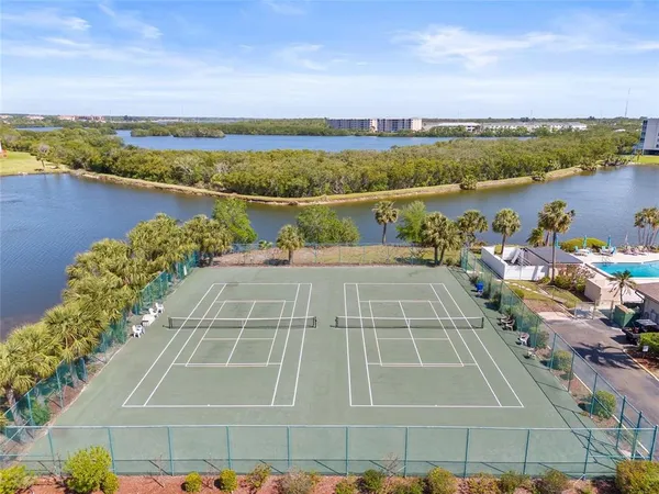 a view of a tennis court