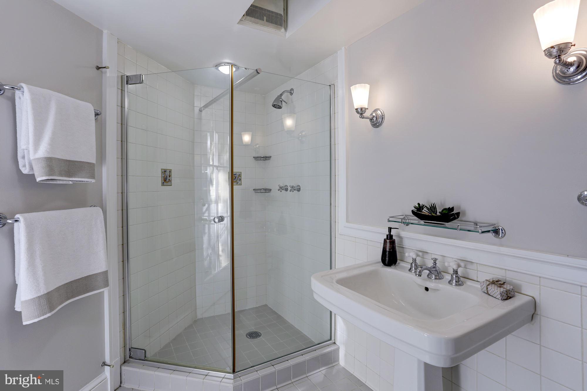 3306 R Street Northwest Washington, DC 20007 - Photo 22 of 24 Lower level full-bathroom by the pool.