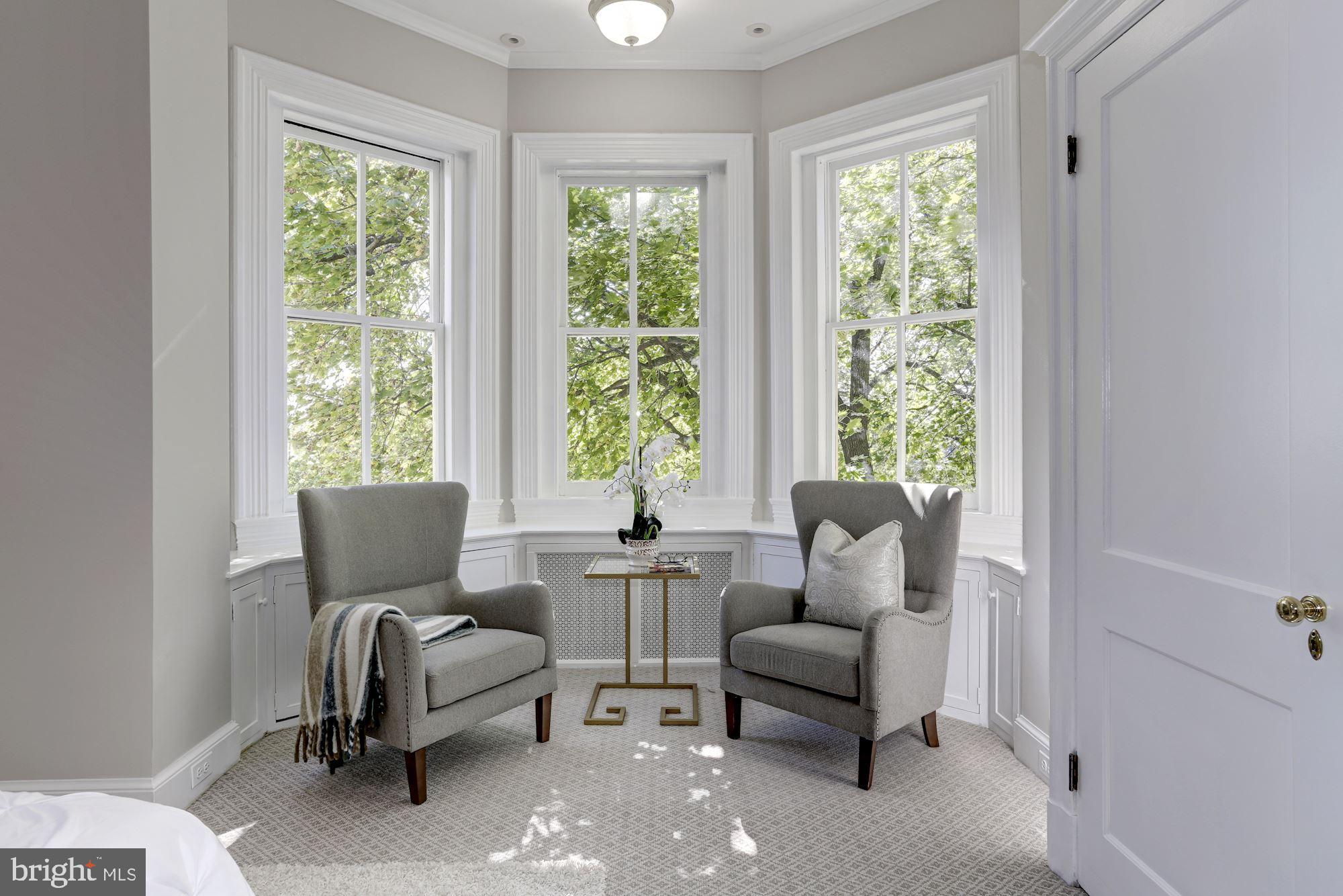 3306 R Street Northwest Washington, DC 20007 - Photo 10 of 24 Monumental views from these large bay windows.