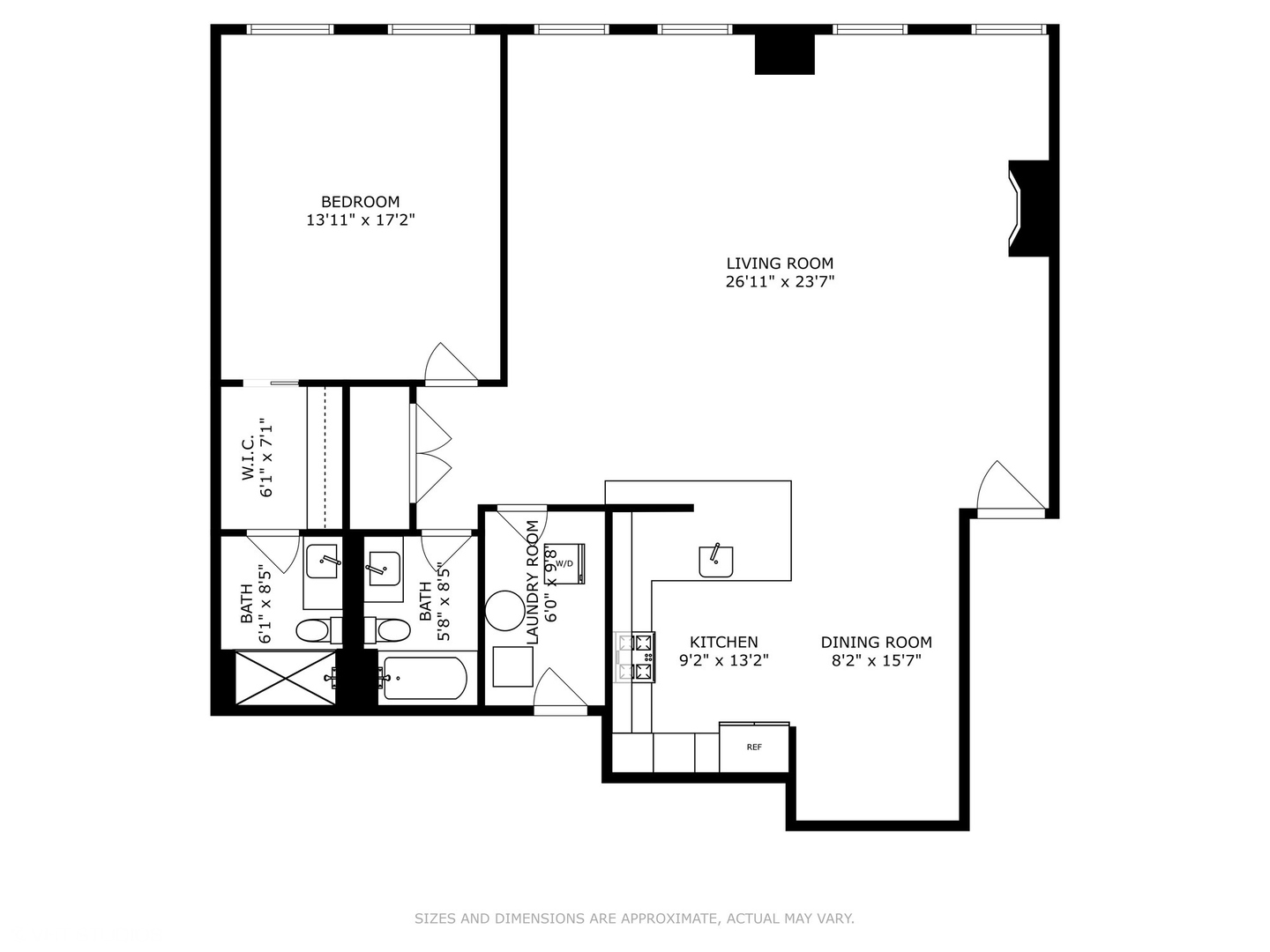 312 North May Street, Unit 6L Chicago, IL 60607 - Photo 14 of 14 a picture of a wall with a white wall and a painting