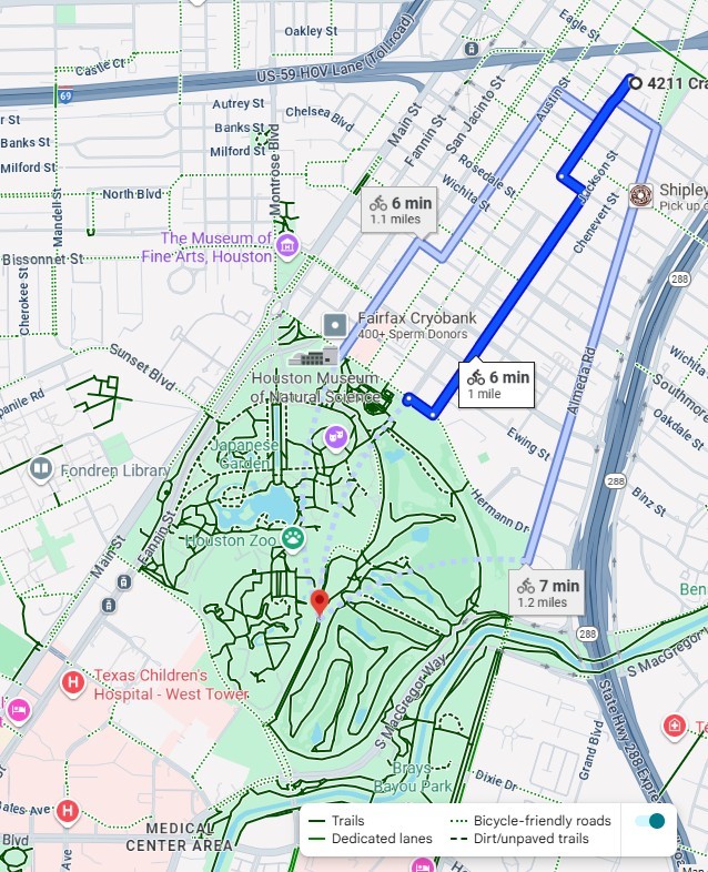 1607 Barbee Street Houston, TX 77004 - Photo 23 of 27 Bike friendly roads