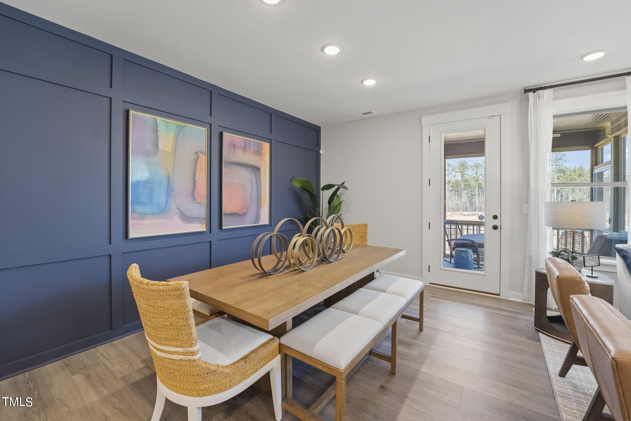 2130 Mars Hill Lane Apex, NC 27502 - Photo 6 of 21 a dining room with furniture and wooden floor