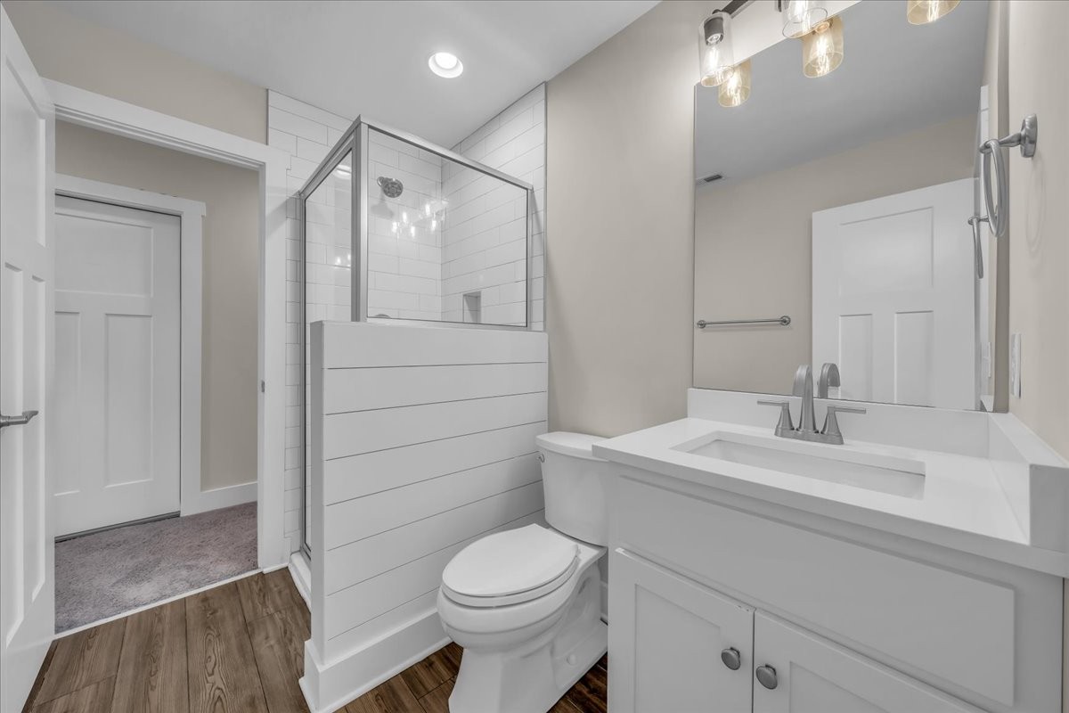 188 Bluegrass Drive Manchester, TN 37355 - Photo 59 of 84 a bathroom with a sink a toilet and shower