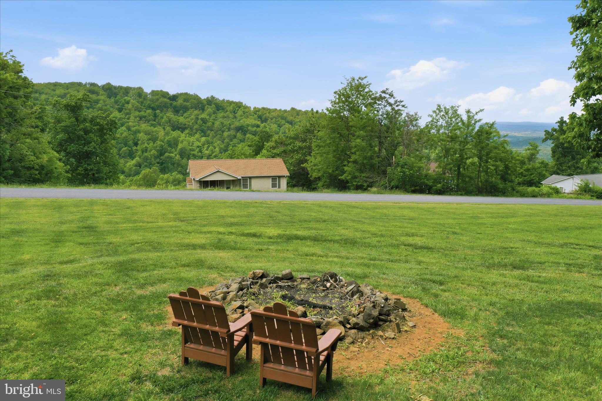 126 Cliffside Road Linden, VA 22642 - Photo 34 of 49 Front Yard Fire Pit with an Incredible View