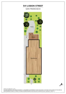 a view of backyard with deck and garden