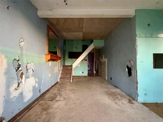 a view of an entryway with staircase