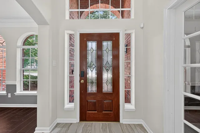 a view of front door