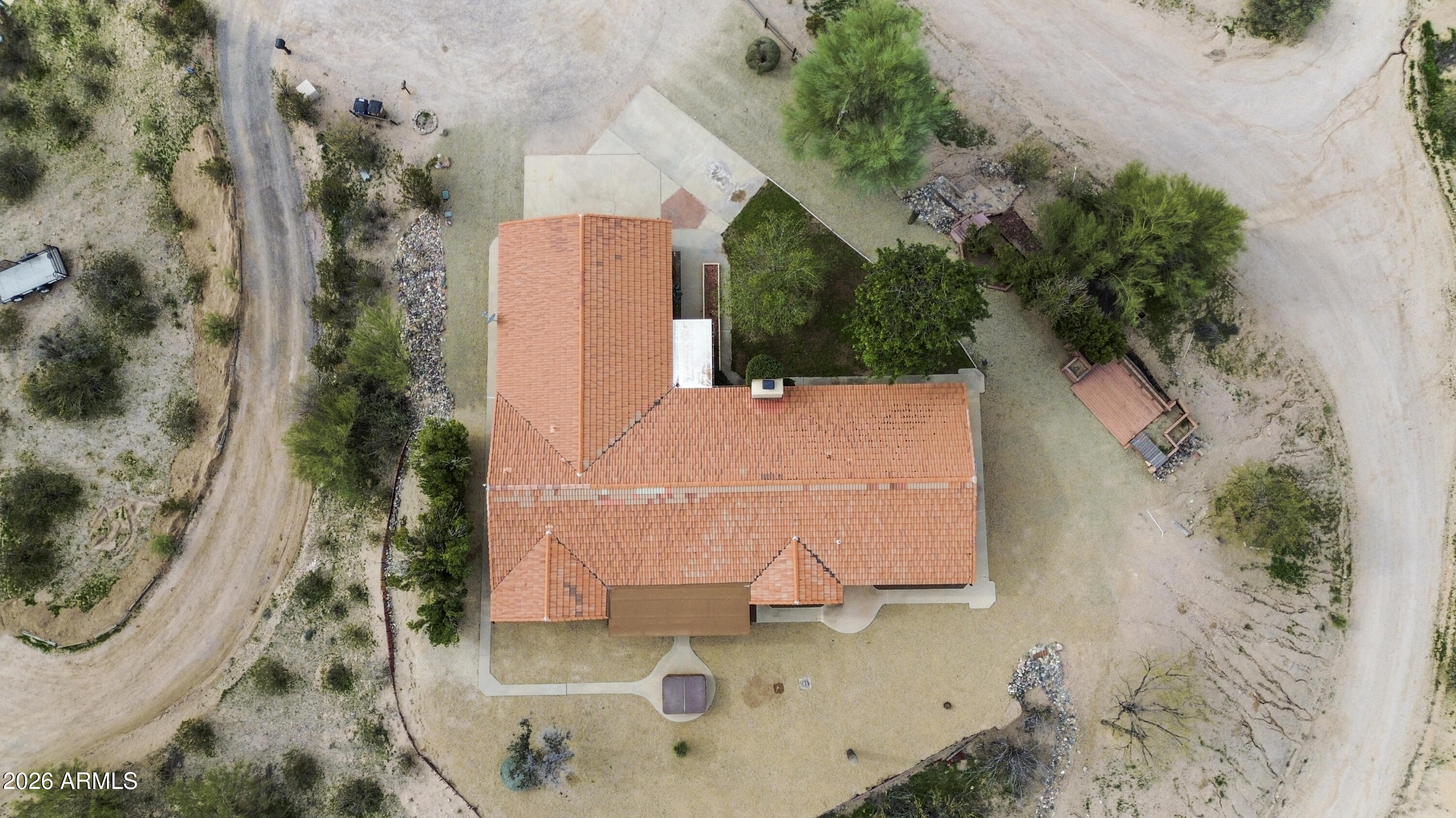 1890 West Roderick Lane Wickenburg, AZ 85390 - Photo 35 of 41 an aerial view of residential houses with outdoor space