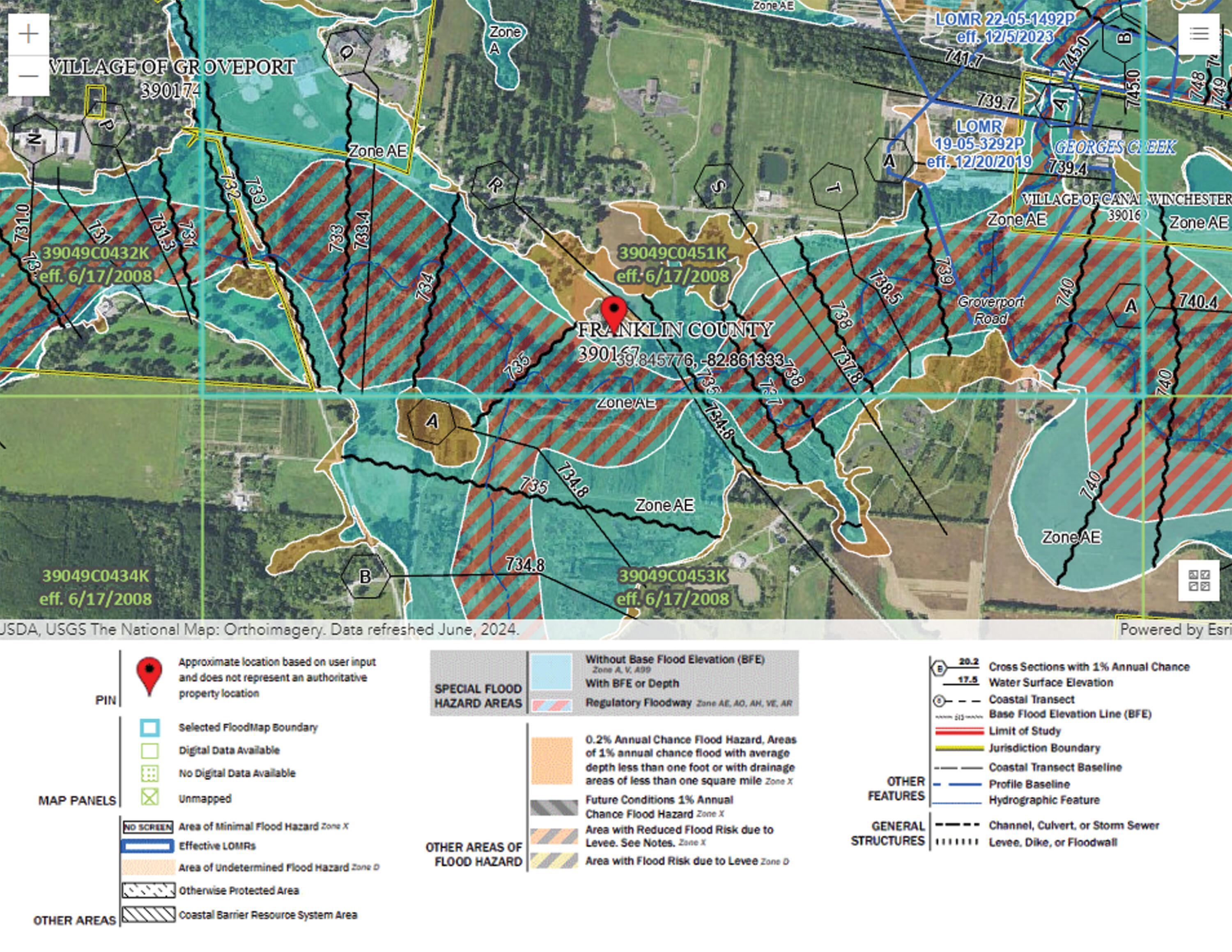 6433 Lithopolis Road Groveport, OH 43125 - Photo 9 of 12 Flood Map