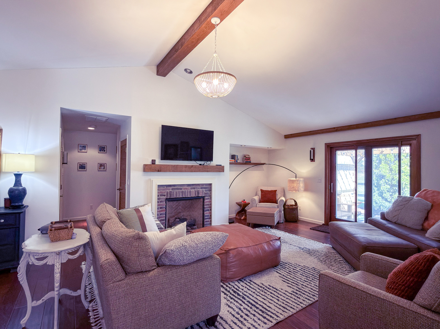 2902 Greystone Place Champaign, IL 61822 - Photo 6 of 35 a living room with furniture fireplace and a large window