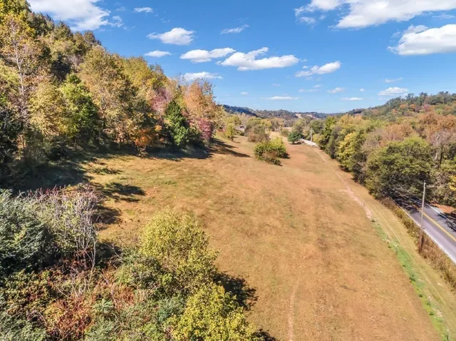 a view of a snow yard and mountain view