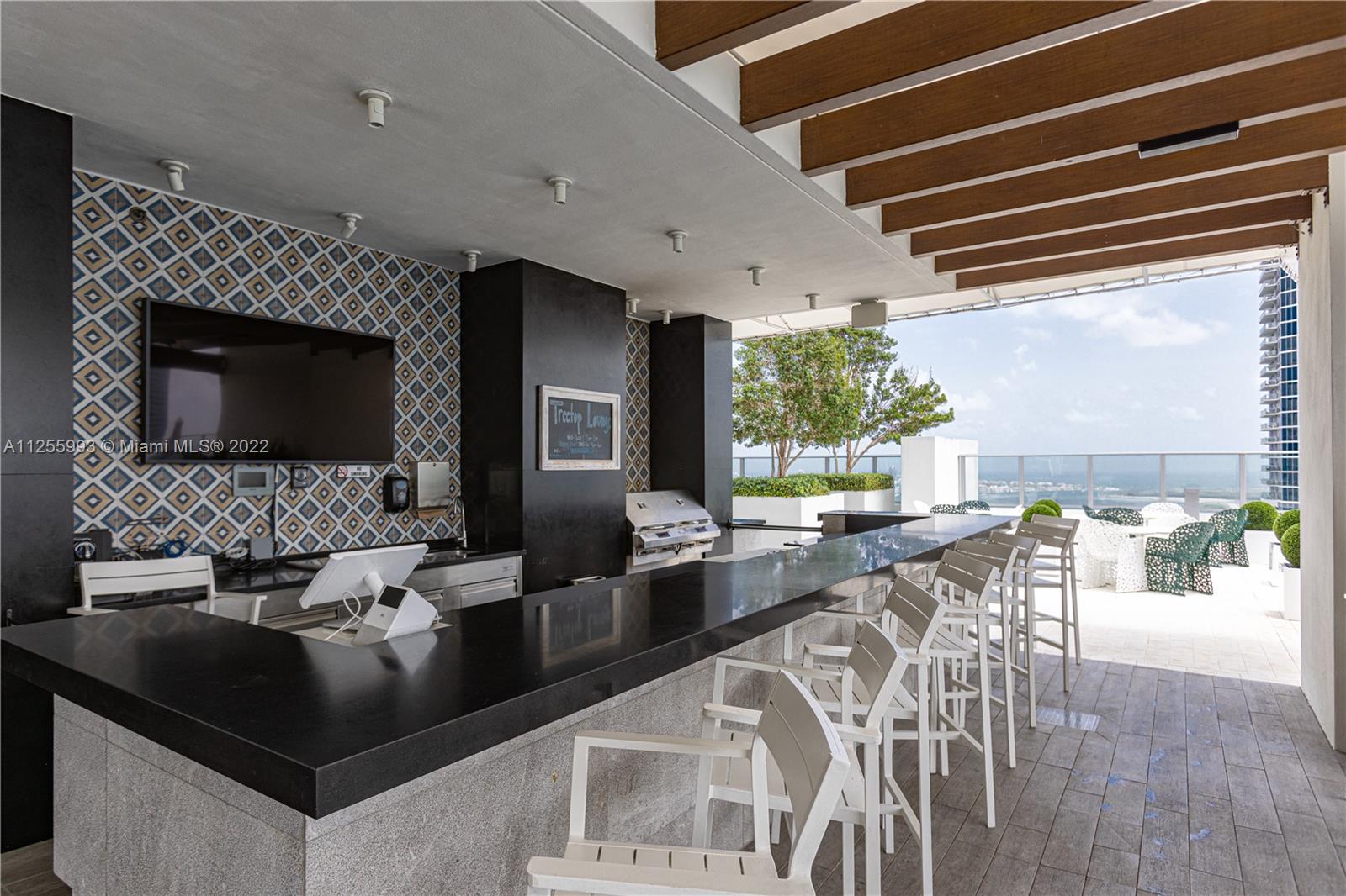 1010 Brickell Avenue, Unit 3003 Miami, FL 33131 - Photo 25 of 32 a living room with furniture and a fireplace