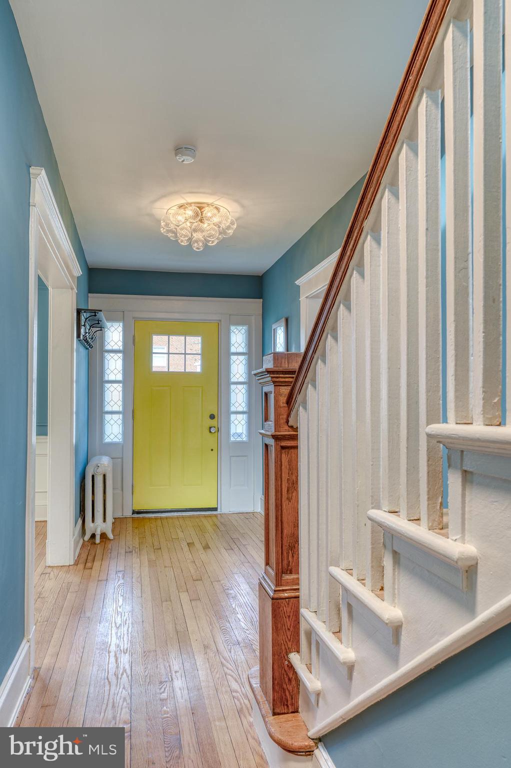 606 Aldershot Road Baltimore, MD 21229 - Photo 20 of 52 a view of entryway and hall with wooden floor