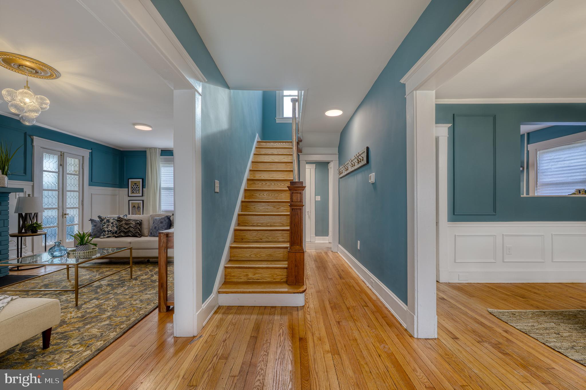606 Aldershot Road Baltimore, MD 21229 - Photo 10 of 52 a view of entryway and hall with wooden floor