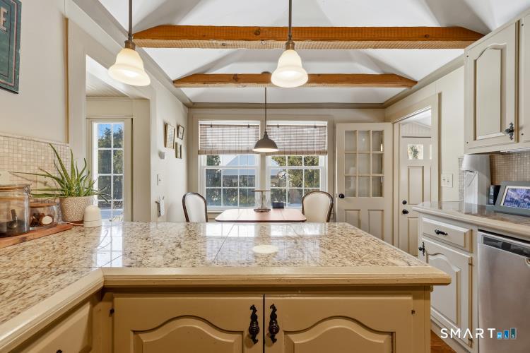 402 Boston Street Guilford, CT 06437 - Photo 8 of 40 Vaulted and beamed ceiling