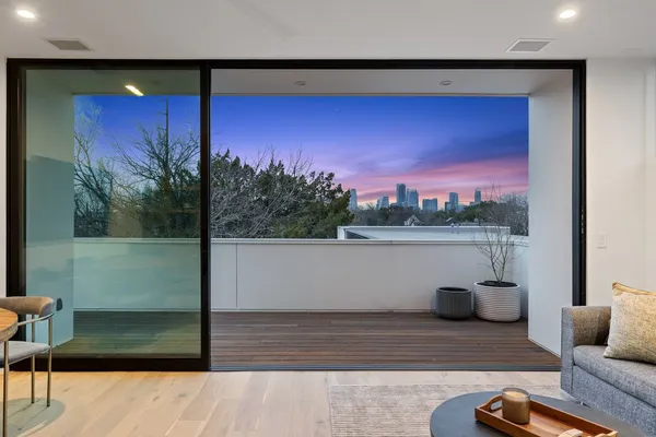 a view of outdoor space with swimming pool