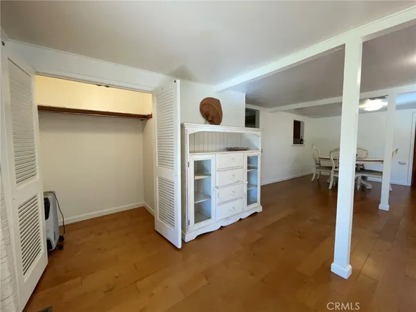 a view of livingroom with furniture and wooden floor