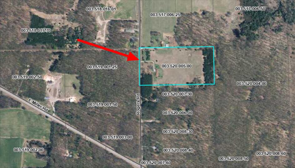 1434 Rogers Road Fairview, MI 48621 - Photo 103 of 103 Beacon-Oscoda-County-MI-Map- rogers