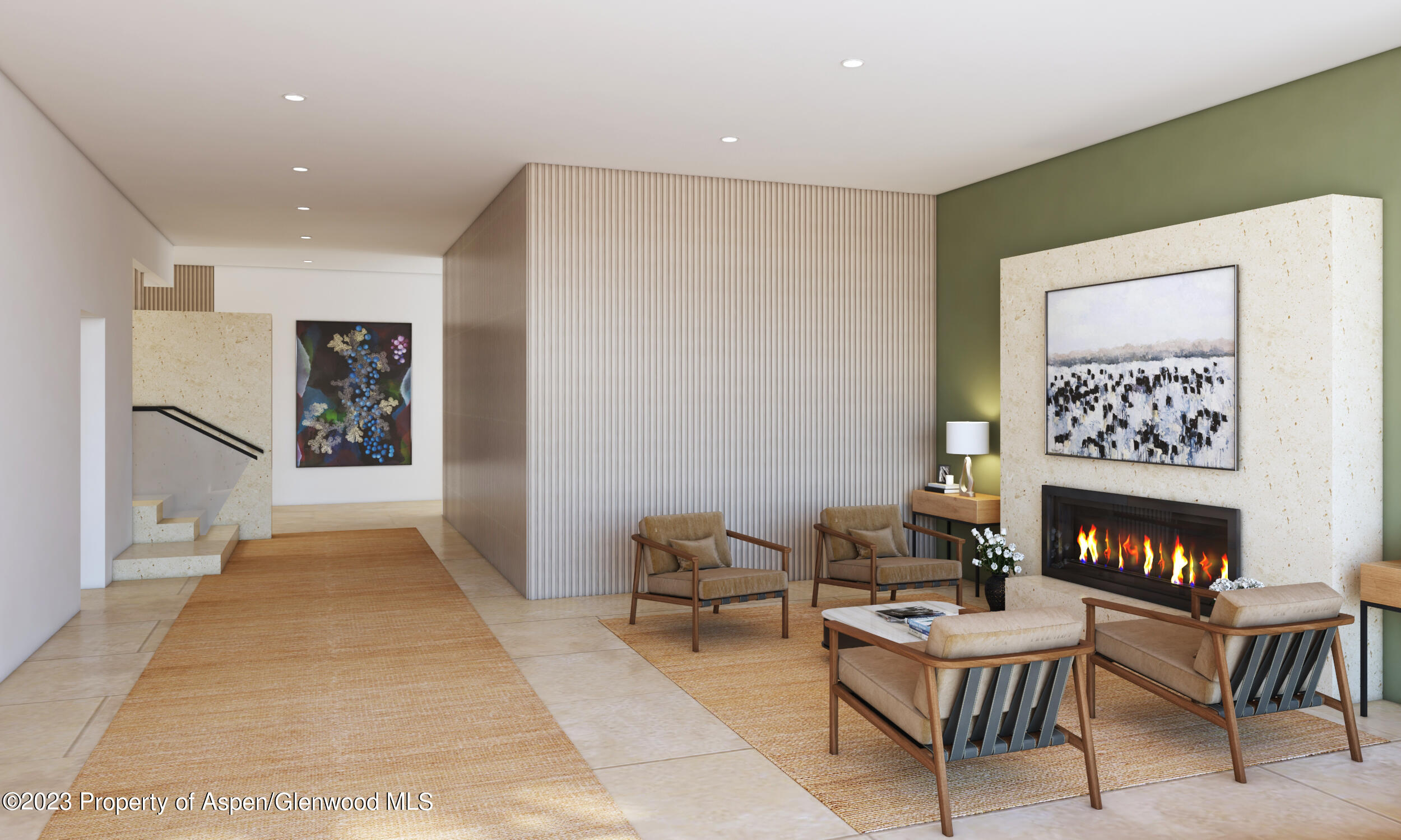 101 Willow Road, Unit 207 Basalt, CO 81621 - Photo 15 of 15 a living room with furniture and a fireplace