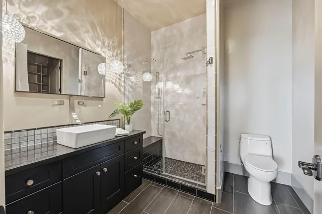 a view of city from a balcony